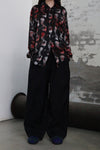 GEOFFREY B. SMALL Heavy Silk Lining Collection V Unisex GBS-CVS06-RHYH Church Dyed Red Print Tie Dye PGBS3